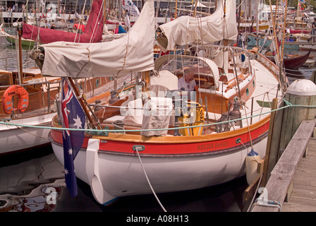 Legno Australiano Boat Festival 2005 Hobart Tasmania Foto Stock