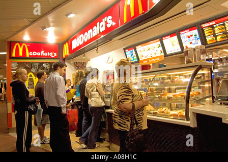 McDonalds Hamburger bar Hobart Tasmania Australia Foto Stock