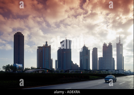 Shanghai Pudong, Edifici alti Foto Stock