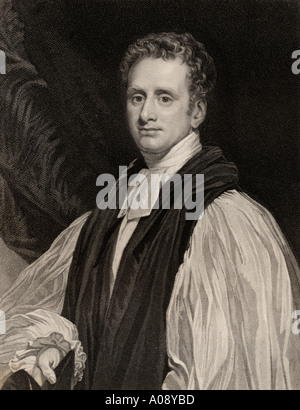 Reginald Heber, 1783 -1826. Lord inglese Vescovo di Calcutta, poeta e scrittore inno. Foto Stock