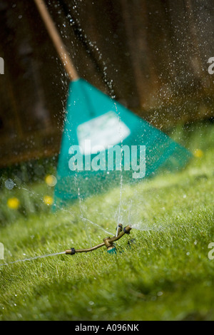 Impianti sprinkler sul prato Foto Stock