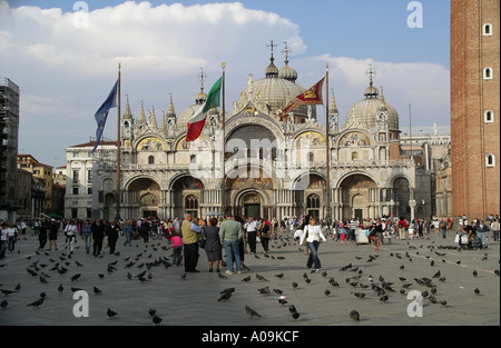 Piazza San Marco a Venezia Italia Foto Stock