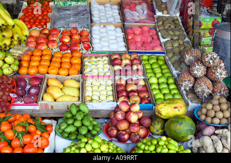 VAE Fujairah Obststand, mercati della frutta Emirati Arabi Uniti Foto Stock