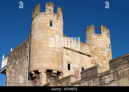 Walmgate Bar York Mura Inghilterra Foto Stock