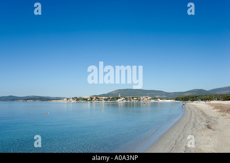 Spiaggia Vicino a Fertilia, Alghero, Sardegna, Italia Foto Stock