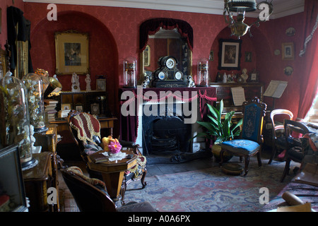 Beamish interno della casa di città in città circa 1913 Nord dell Inghilterra Museo a cielo aperto della Contea di Durham Foto Stock