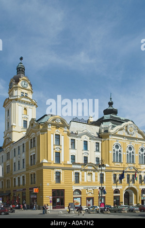 Ungheria Pecs Szechenyi ter centrale piazza Municipio Foto Stock