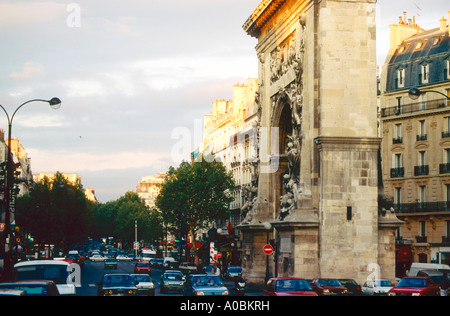 Boulevard Saint Denis Triumphbogen Paris Frankreich Foto Stock