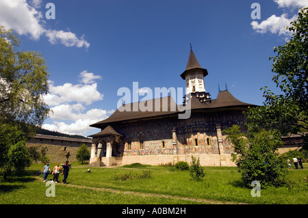 Europa Moldavia Romania Bucovina Monastero Sucevita Foto Stock