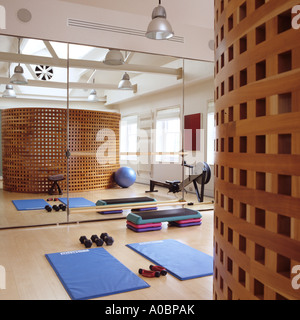 Palestra in una casa privata a Londra Foto Stock