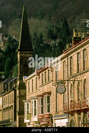 North Parade di Matlock Bath nel distretto di Peak Derbyshire England Regno Unito Foto Stock