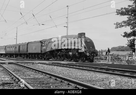 Il Germano reale motore di vapore in esecuzione attraverso Cambridge Foto Stock