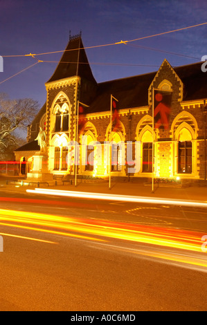 Storico Museo di Canterbury Christchurch Isola del Sud della Nuova Zelanda Foto Stock