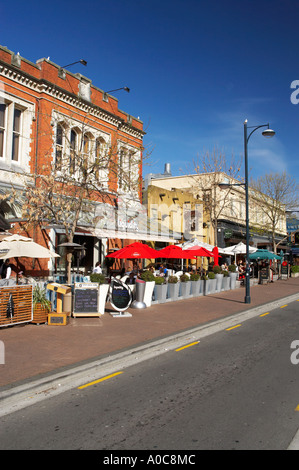 Oxford Terrace Christchurch Isola del Sud della Nuova Zelanda Foto Stock