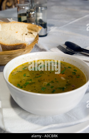 Europa Romania Maramures ristorante in borsa offre una tradizionale cucina rumena Foto Stock