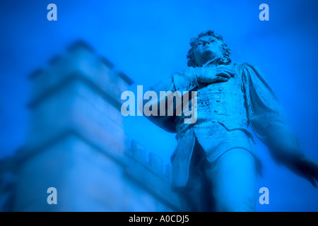 Statua di Nathan Hale a Hartford, Connecticut Foto Stock