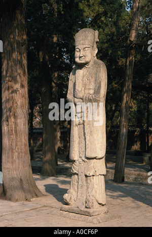 Cina Shandong Qufu boschi confuciana Tombe Qing Foto Stock