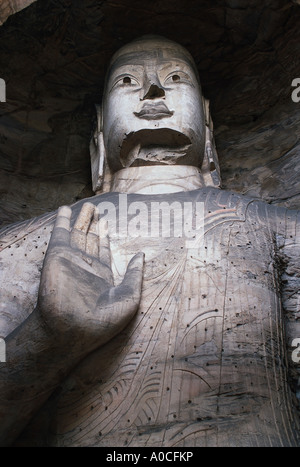 Yungang Shanxi Cina Grotta del Yungang grotte buddista Foto Stock