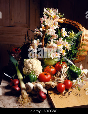 Verdure biologiche display. Foto Stock