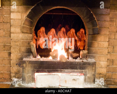 Quanjude, arrosti di anatra alla pechinese ristorante a Pechino. Foto Stock