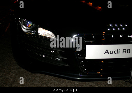 Scoop di Audi R8 durante la pre-lancio visita a Londra Foto Stock