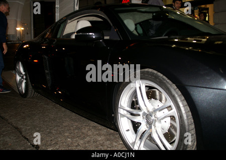 Scoop di Audi R8 durante la pre-lancio visita a Londra Foto Stock