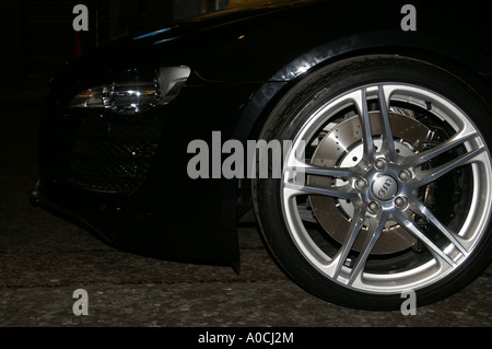 Scoop di Audi R8 durante la pre-lancio visita a Londra Foto Stock