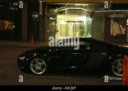 Scoop di Audi R8 durante la pre-lancio visita a Londra Foto Stock