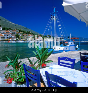 Harbourside TAVERNA AGIA EFIMIA KEFALLONIA Foto Stock