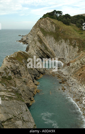 Lulworth Cove, stair foro, Dorset Foto Stock