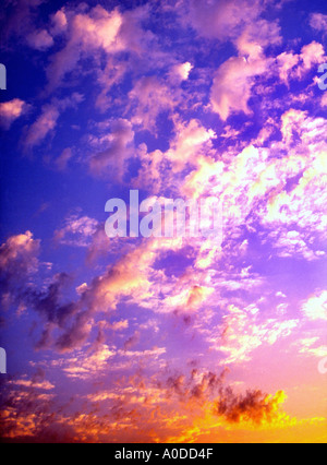 cielo di tramonto Foto Stock