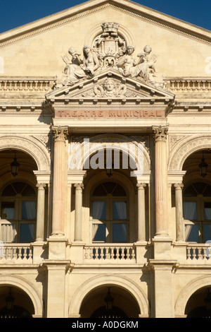 Francia Tolone Teatro Municipal su Place Victor Hugo Foto Stock