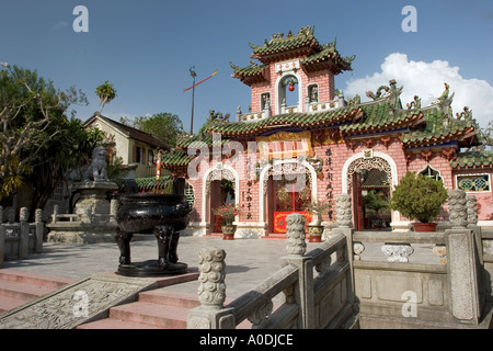 Il Vietnam Hoi An Old Town Tran Pho Street Assembly Hall del Fukien Fujian Congregazione cinese cancello di ingresso Foto Stock