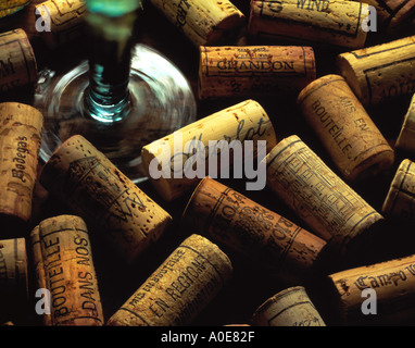 Tappi vino multi national Foto Stock