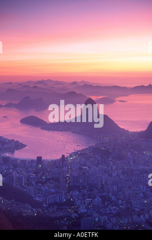 La Montagna Sugar Loaf Rio de Janeiro in Brasile Foto Stock