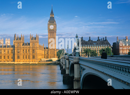 Case del Parlamento Londra Inghilterra Foto Stock