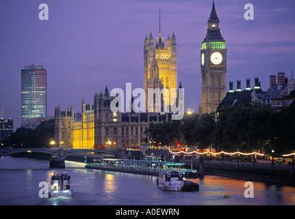 Case del Parlamento Londra Inghilterra Foto Stock