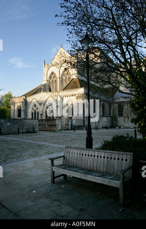 Romsey Abbey in Hampshire REGNO UNITO Foto Stock