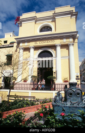 Famoso El Convento Hotel nella città vecchia di San Juan di Porto Rico STATI UNITI D'AMERICA Foto Stock