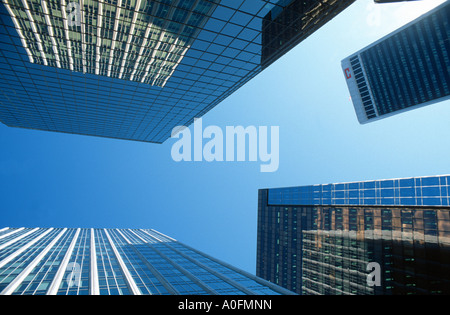 Torre di mirroring blocchi, Canada, British Columbia, Vancouver Foto Stock