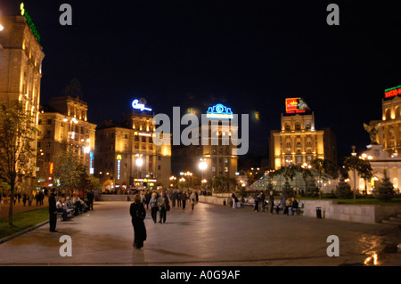 Kiev, Indepedence quadrato (Majdan) Foto Stock