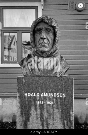 Monumento a Roald Amundsen, Tromso, Norvegia Foto Stock