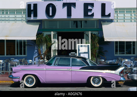 Ocean Drive Miami Beach Foto Stock