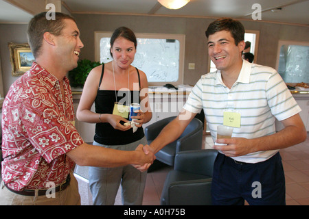 Miami Florida,Aventura,Intracoastal Kathleen Windridge Dinner Cruise Yacht,evento aziendale,dipendenti socializzare,visitatori viaggio turistico Foto Stock