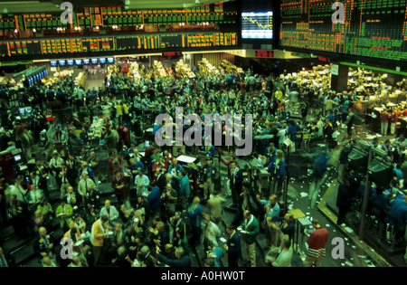 Borsa di Chicago denaro broker del mercato Foto Stock