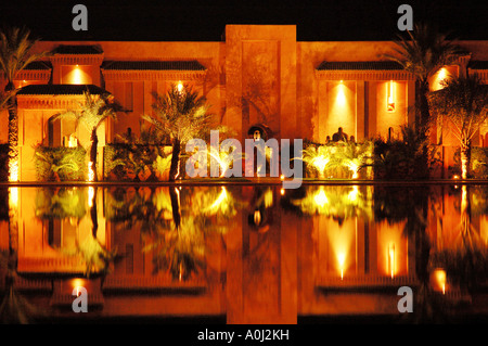 Luxus Resort Hotel Amanjena , Marrakech , Marokko , Afrika Foto Stock