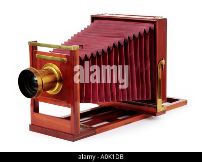 Legno di antiquariato Visualizza fotocamera Foto Stock