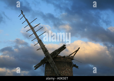 Le rotture di vele di Mulino Brograve vicino Horsey in Norfolk England Regno Unito Foto Stock