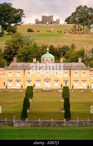 CASTLE HILL HOUSE E GIARDINI DEVON UK Foto Stock