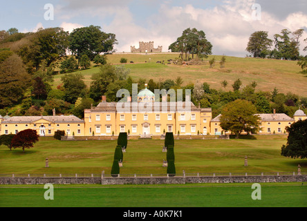 CASTLE HILL HOUSE E GIARDINI DEVON UK Foto Stock